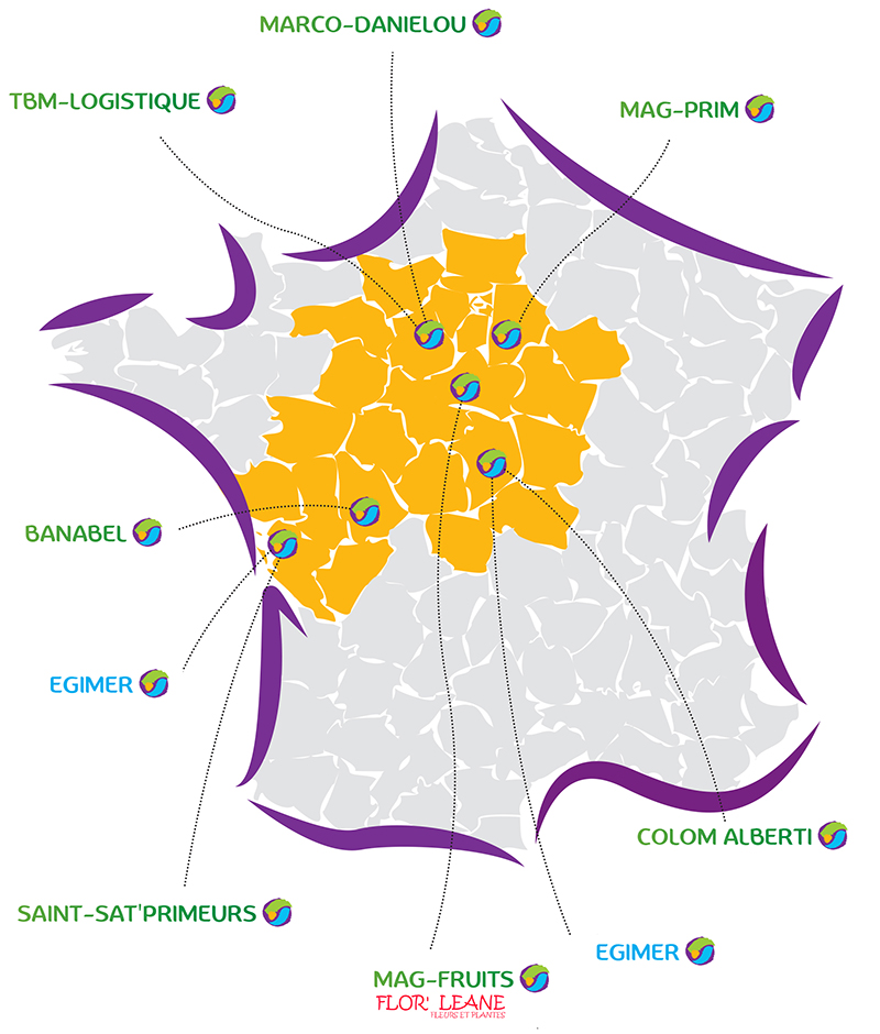 Carte du groupe - Mag-Fruits Carte du groupe - Mag-Fruits